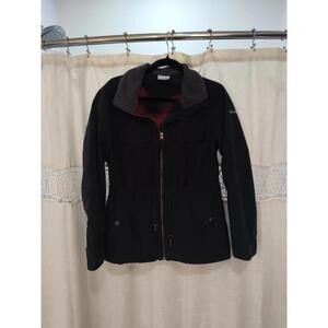 Columbia Black Zip Up Lined Coat/Jacket  - Size Medium
